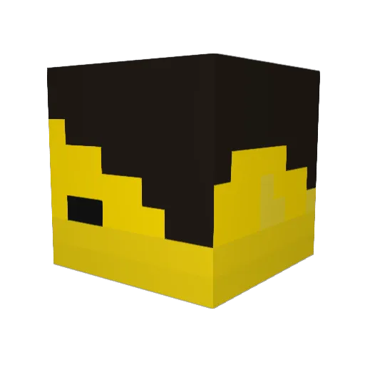 bampagus Minecraft avatar head, 3D render