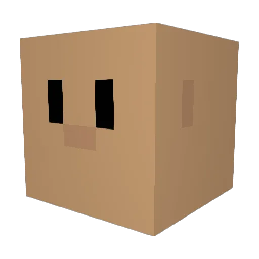 bamse_06 Minecraft avatar head, 3D render