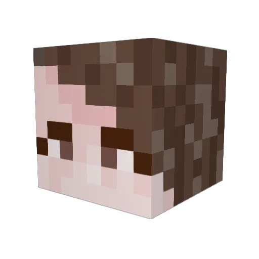 bamzcrash Minecraft avatar head, 3D render