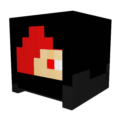 ban021217 Minecraft avatar head, 3D render
