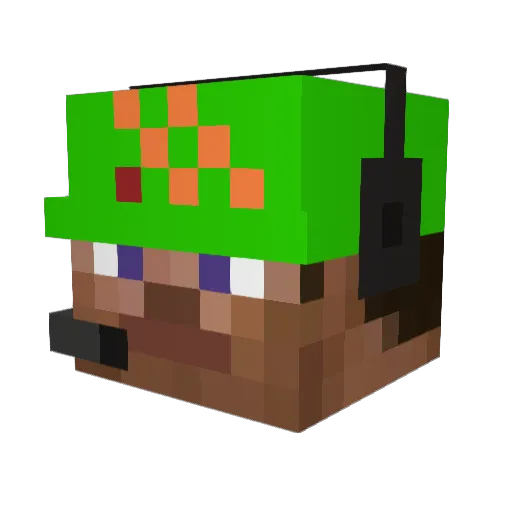ban0vv Minecraft avatar head, 3D render