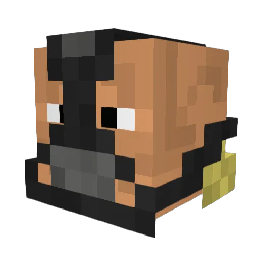 ban914 Minecraft avatar head, 3D render