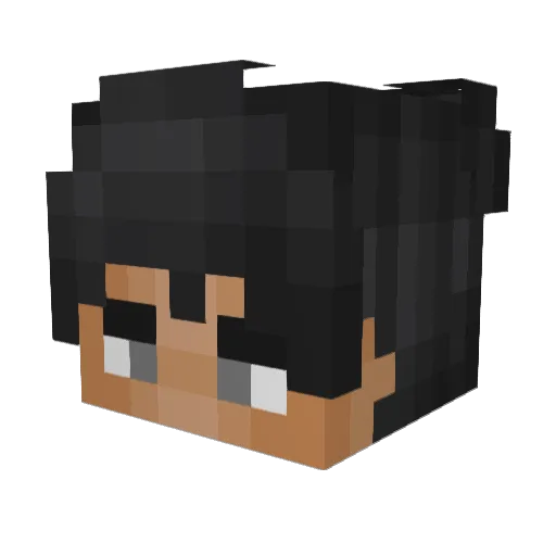 banAlts Minecraft avatar head, 3D render