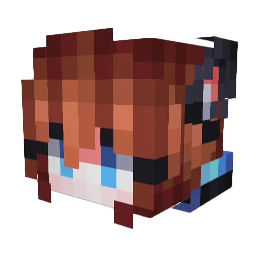 ban_raiamane Minecraft avatar head, 3D render