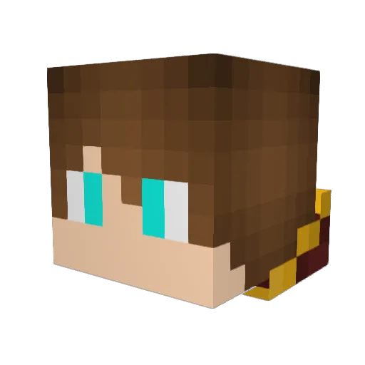 bana000 Minecraft avatar head, 3D render