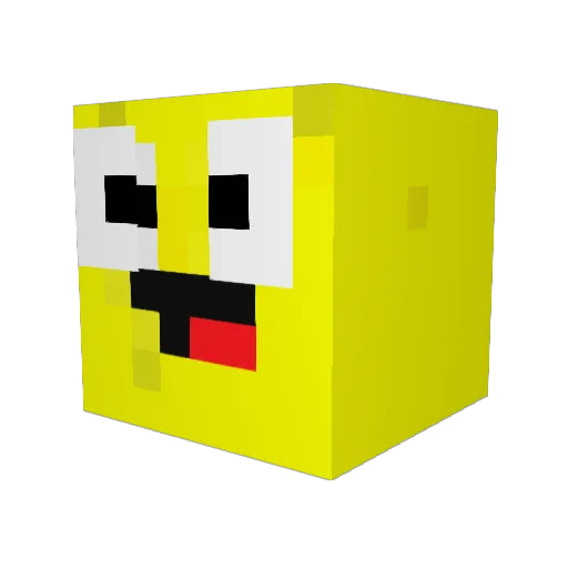 banaantjejack Minecraft avatar head, 3D render