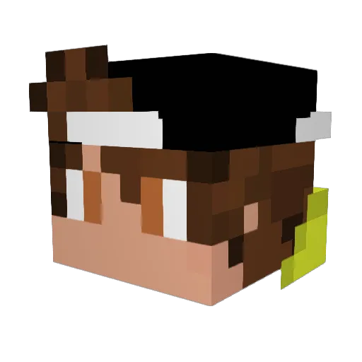 banan4ick14 Minecraft avatar head, 3D render