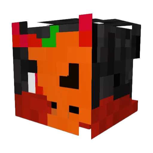 banan_123 Minecraft avatar head, 3D render