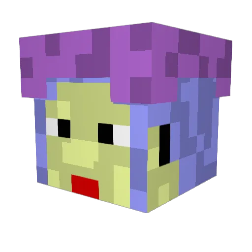 banana368 Minecraft avatar head, 3D render