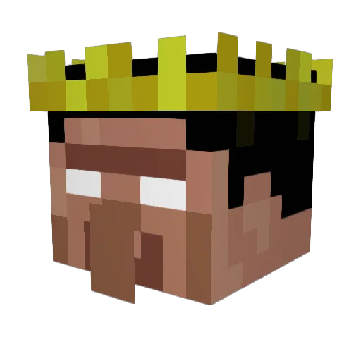 banana378 Minecraft avatar head, 3D render