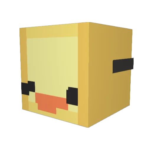 banana634 Minecraft avatar head, 3D render