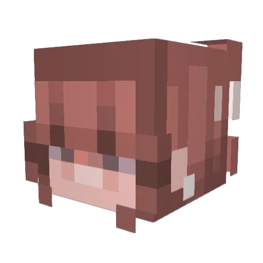 banana7000 Minecraft avatar head, 3D render
