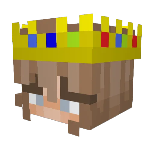 banana779 Minecraft avatar head, 3D render