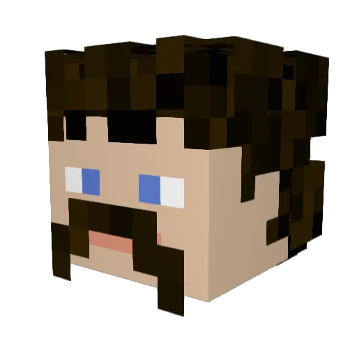 bananaQuan132 Minecraft avatar head, 3D render
