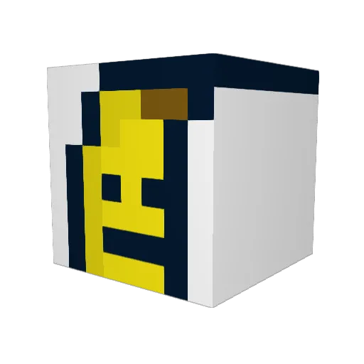 banana__pants Minecraft avatar head, 3D render