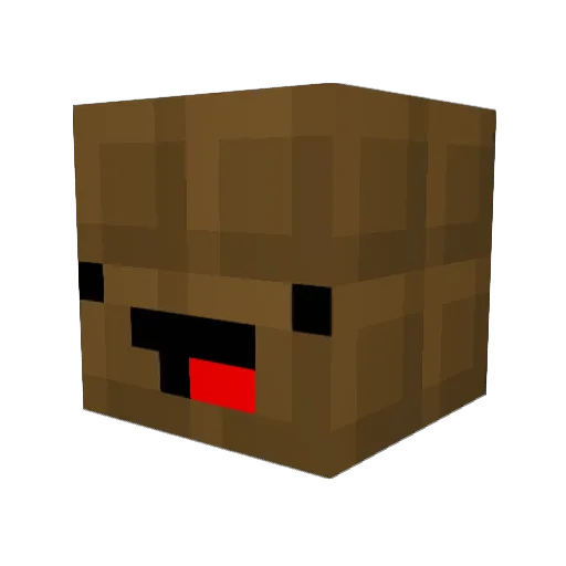 banana_face Minecraft avatar head, 3D render