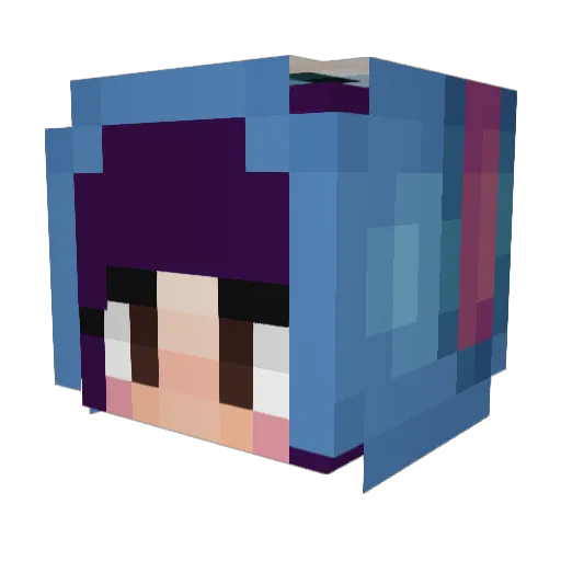bananaberrypie Minecraft avatar head, 3D render