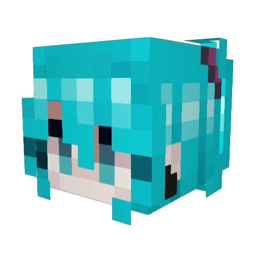bananabred_ Minecraft avatar head, 3D render
