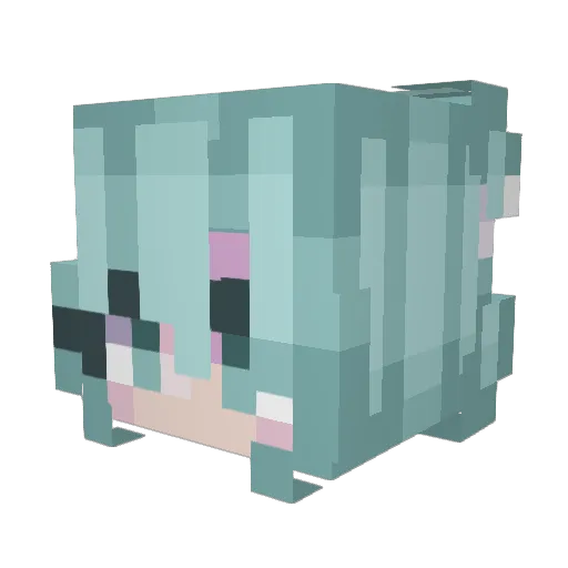 bananah17 Minecraft avatar head, 3D render