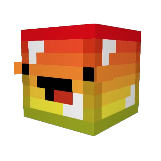 bananaking34 Minecraft avatar head, 3D render