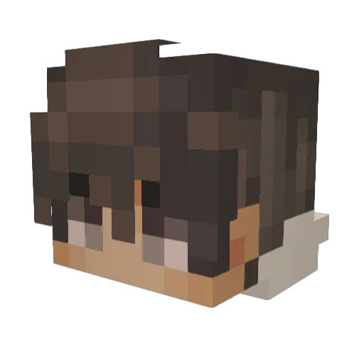 bananaleclercc Minecraft avatar head, 3D render