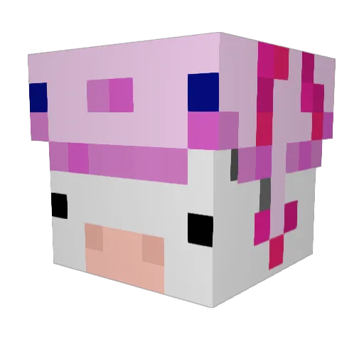 bananaliaaa Minecraft avatar head, 3D render