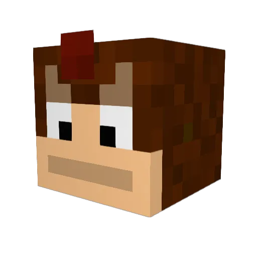 bananaman26 Minecraft avatar head, 3D render