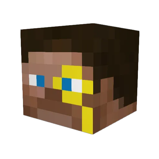bananaman971 Minecraft avatar head, 3D render