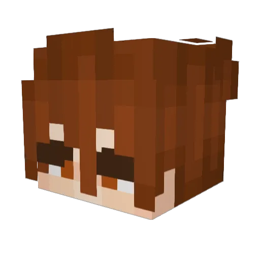 bananamonkeyha Minecraft avatar head, 3D render