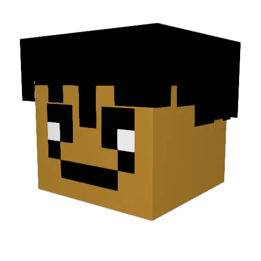 bananapants3462 Minecraft avatar head, 3D render
