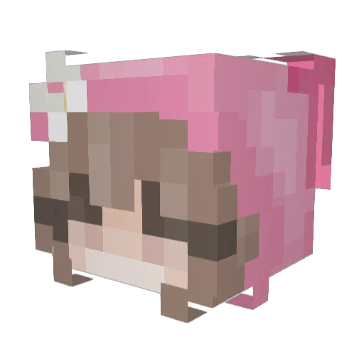 bananashakermama Minecraft avatar head, 3D render