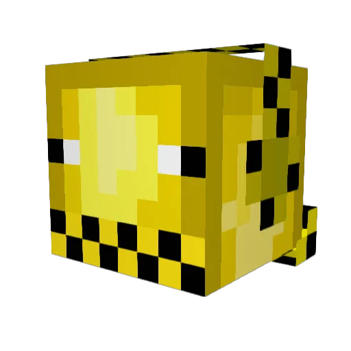 bananasquidoodle Minecraft avatar head, 3D render