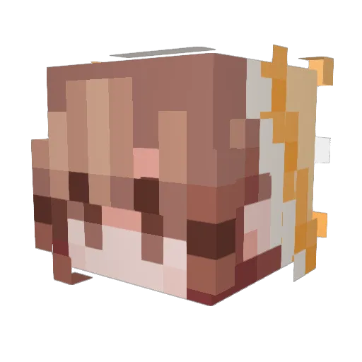 bananazzizzi Minecraft avatar head, 3D render