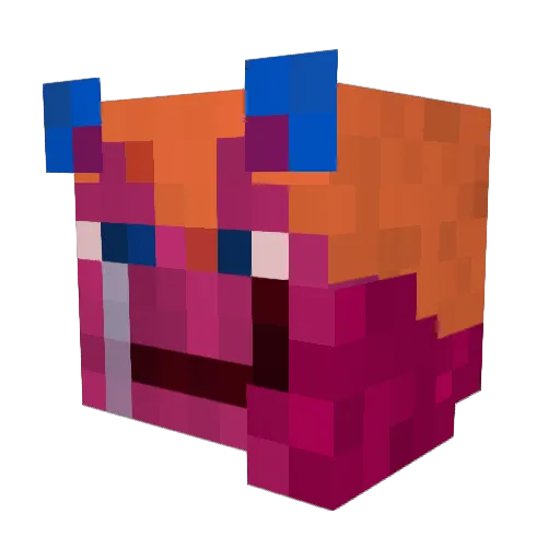 bananbb Minecraft avatar head, 3D render