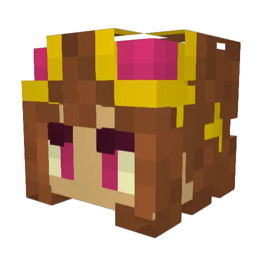 banane1090 Minecraft avatar head, 3D render