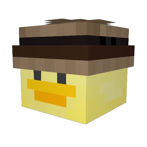 bananek7225 Minecraft avatar head, 3D render