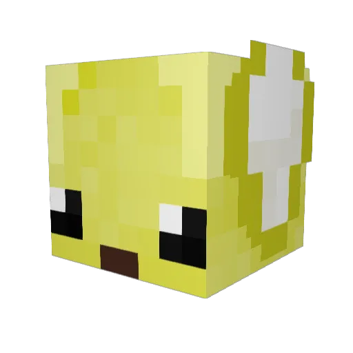 bananekkk Minecraft avatar head, 3D render