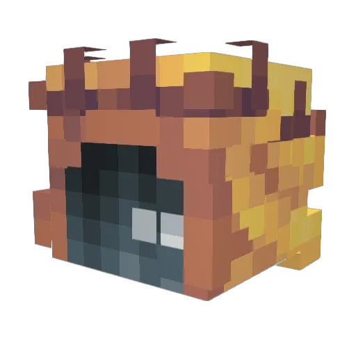 bananfanMC Minecraft avatar head, 3D render