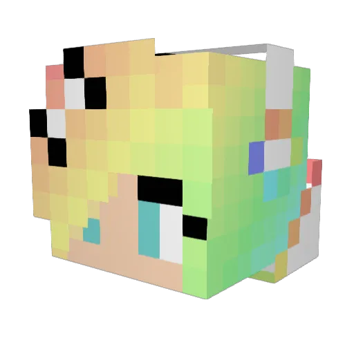 bananfia33 Minecraft avatar head, 3D render