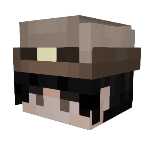 banannabarb Minecraft avatar head, 3D render