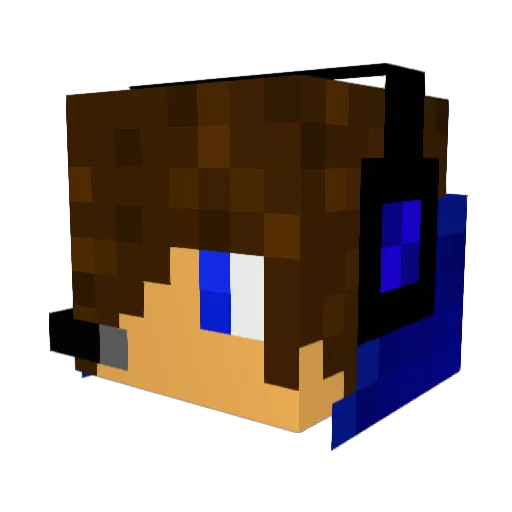 banannaman1 Minecraft avatar head, 3D render