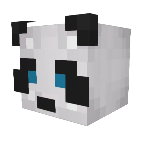bananoll Minecraft avatar head, 3D render