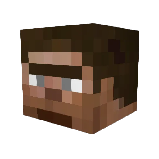 banarnes Minecraft avatar head, 3D render