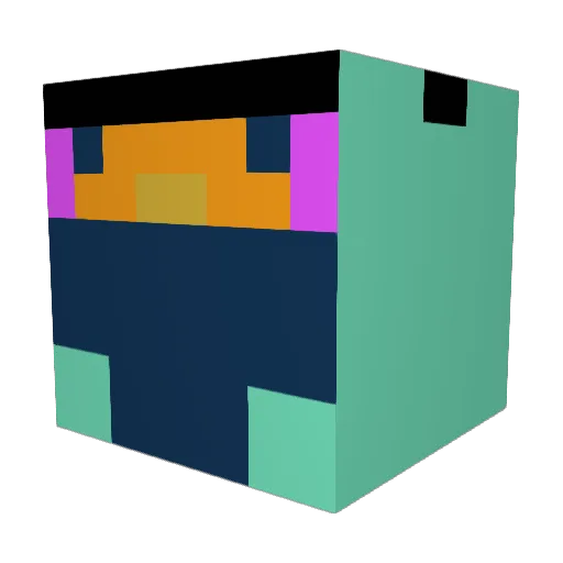 banatwin Minecraft avatar head, 3D render