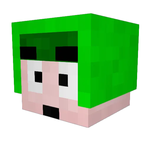 banatyr Minecraft avatar head, 3D render