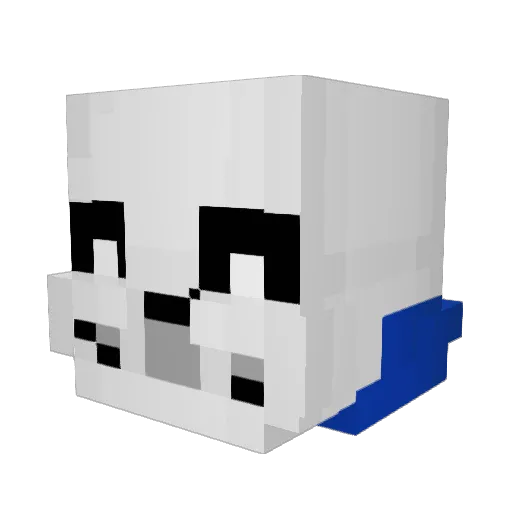 banban333 Minecraft avatar head, 3D render