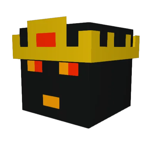 banbudo Minecraft avatar head, 3D render