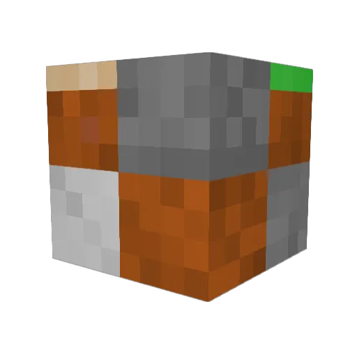 bandi8700 Minecraft avatar head, 3D render
