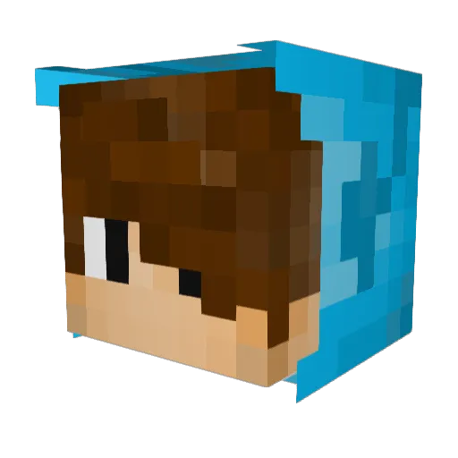 bandiciz Minecraft avatar head, 3D render