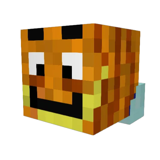 banditkeys Minecraft avatar head, 3D render